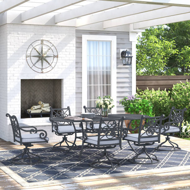 Three Posts™ Jerseyville Metal Outdoor Coffee Table Wayfair